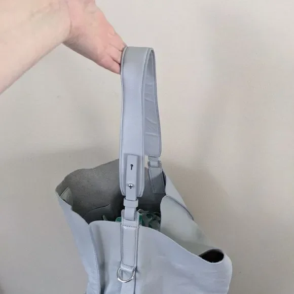 All Saints Paradise North South Leather tote  blue - Picture 11 of 13